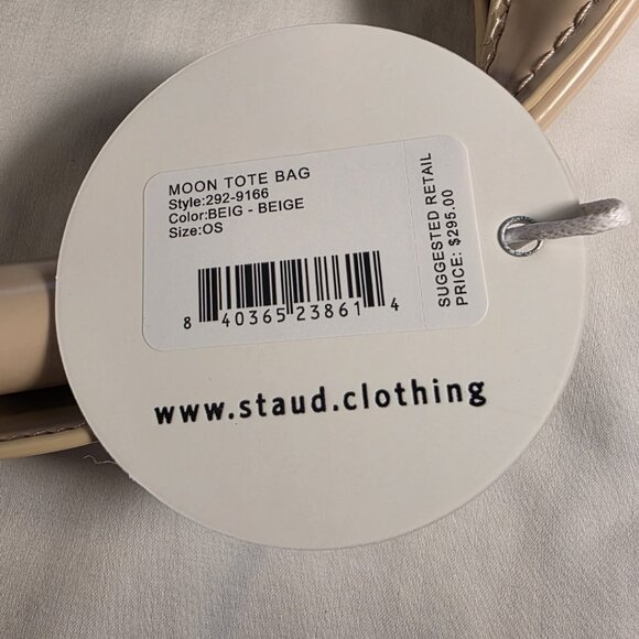 STAUD Moon Tote Bag - Beige - Picture 7 of 7